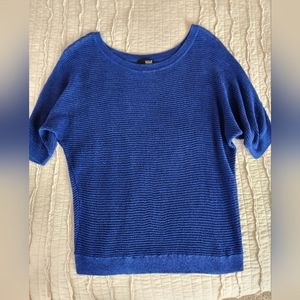 a.n.a Women's Knit Blouse, Size L, Blue